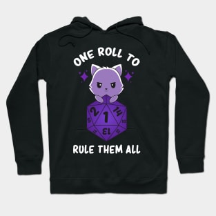 Tabletop Games Cute Cat Dnd Dice Dungeon Master Hoodie